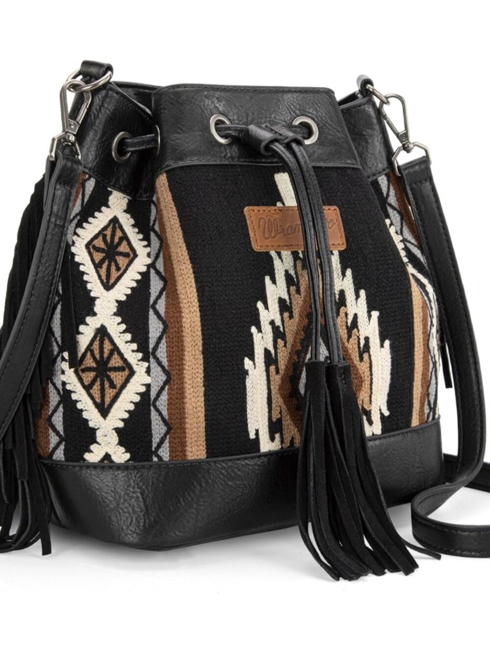 Wrangler Hobo Bags for Women Designer Aztec Bucket Purses Western Tapestry Shoul